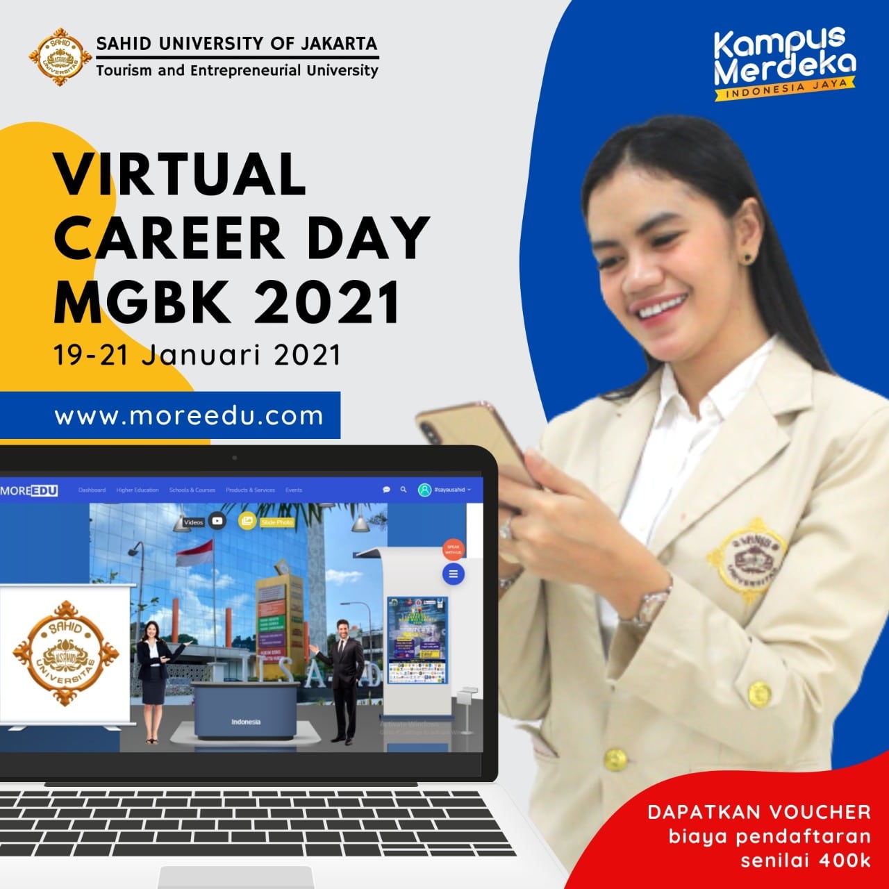 Virtual Career Day 2021 MGBK DKI Jakarta – Universitas Sahid Jakarta